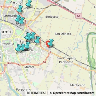 Mappa Via F. Coppi, 43122 Parma PR, Italia (2.42333)