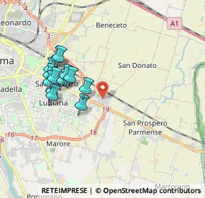Mappa Via F. Coppi, 43122 Parma PR, Italia (1.81231)