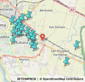 Mappa Via Coppi, 43122 Parma PR, Italia (2.244)