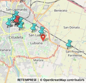 Mappa Via Tibullo Albio, 43123 Parma PR, Italia (2.7225)