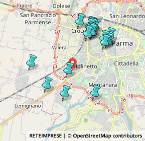 Mappa Via Manara, 43126 Parma PR, Italia (2.0015)