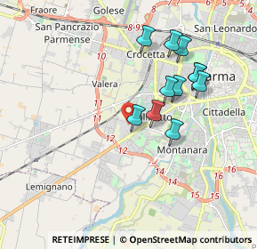 Mappa Via Manara, 43126 Parma PR, Italia (1.69273)