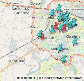 Mappa Via Manara, 43126 Parma PR, Italia (2.287)