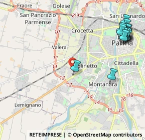 Mappa Via Manara, 43126 Parma PR, Italia (2.90471)