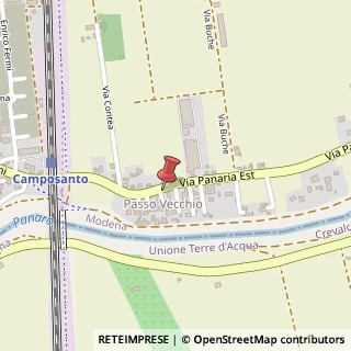 Mappa Via Panaria Est, 132, 41031 Camposanto, Modena (Emilia Romagna)