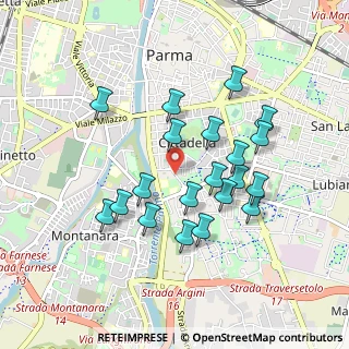 Mappa Via Antonio Bizzozero, 43123 Parma PR, Italia (0.845)