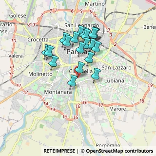 Mappa Via Antonio Bizzozero, 43123 Parma PR, Italia (1.568)
