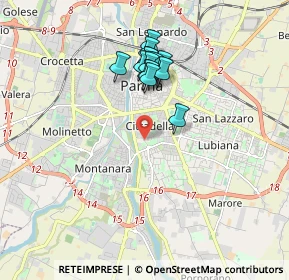 Mappa Via Antonio Bizzozero, 43123 Parma PR, Italia (1.53214)