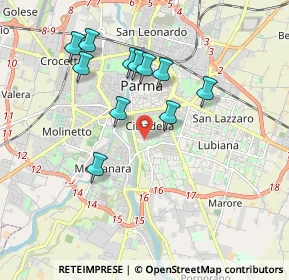 Mappa Via Antonio Bizzozero, 43123 Parma PR, Italia (1.75364)