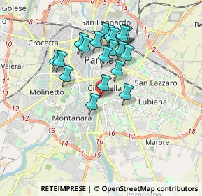 Mappa Via Antonio Bizzozero, 43123 Parma PR, Italia (1.568)