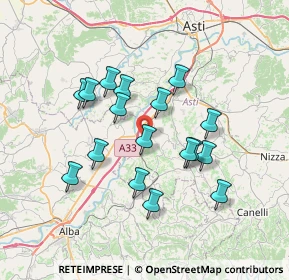 Mappa Strada Valle Tanaro, 14055 Costigliole D'asti AT, Italia (6.31471)