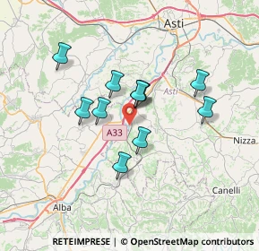 Mappa Strada Valle Tanaro, 14055 Costigliole D'asti AT, Italia (5.38182)