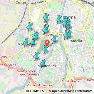 Mappa Via Taro, 43125 Parma PR, Italia (0.9055)