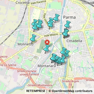 Mappa Via Taro, 43125 Parma PR, Italia (0.8955)