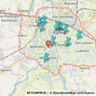 Mappa Via Taro, 43125 Parma PR, Italia (1.71818)