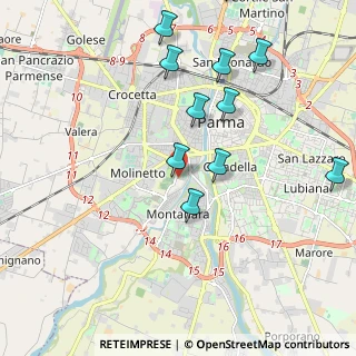Mappa Via Taro, 43125 Parma PR, Italia (2.23091)