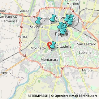 Mappa Via Taro, 43125 Parma PR, Italia (1.91818)