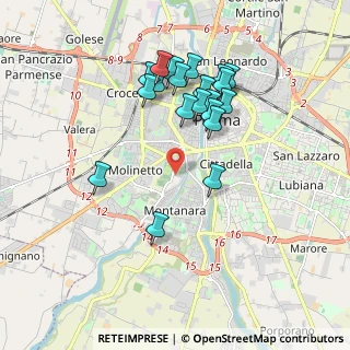 Mappa Via Taro, 43125 Parma PR, Italia (1.781)
