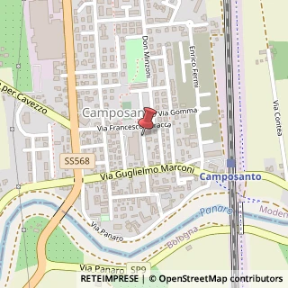 Mappa Via Francesco Baracca,  30, 41031 Camposanto, Modena (Emilia Romagna)