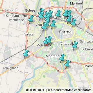 Mappa Via Alfredo Zerbini, 43125 Parma PR, Italia (2.218)