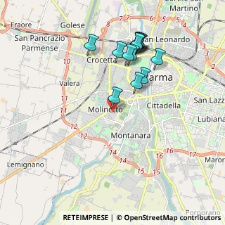 Mappa Via Alfredo Zerbini, 43125 Parma PR, Italia (1.90462)