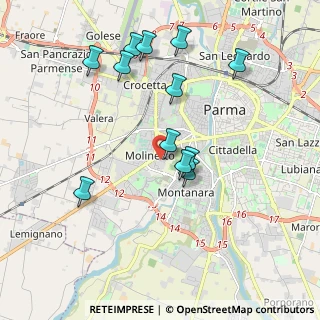 Mappa Via Alfredo Zerbini, 43125 Parma PR, Italia (1.94167)