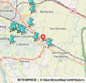 Mappa Piazza B. Lunardi, 43122 Parma PR, Italia (2.31818)