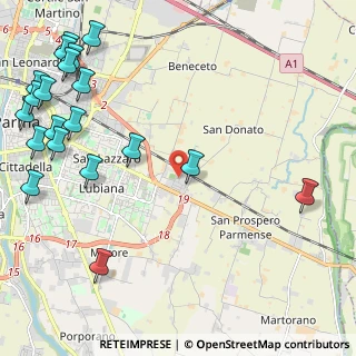 Mappa Piazza B. Lunardi, 43122 Parma PR, Italia (3.2085)