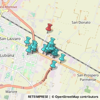 Mappa Piazza B. Lunardi, 43122 Parma PR, Italia (0.562)