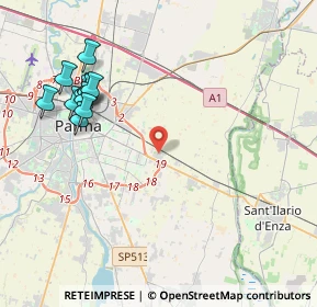 Mappa Piazza B. Lunardi, 43122 Parma PR, Italia (4.69818)