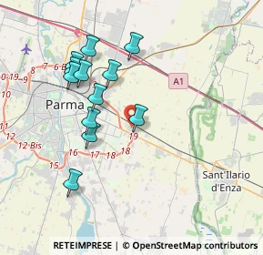 Mappa Piazza B. Lunardi, 43122 Parma PR, Italia (3.58833)