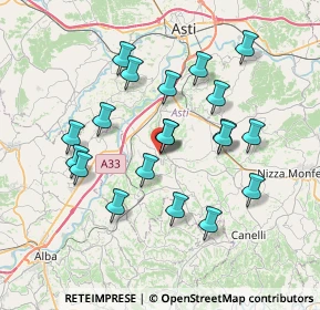 Mappa Via Fantolino, 14055 Costigliole d'Asti AT, Italia (6.924)