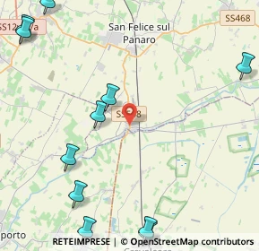 Mappa SP di Crevalcore, 41031 Camposanto MO, Italia (6.67538)