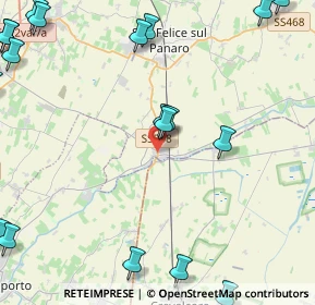 Mappa SP di Crevalcore, 41031 Camposanto MO, Italia (6.7945)