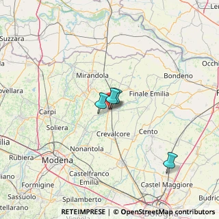 Mappa SP di Crevalcore, 41031 Camposanto MO, Italia (50.57833)