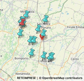 Mappa SP di Crevalcore, 41031 Camposanto MO, Italia (7.2)