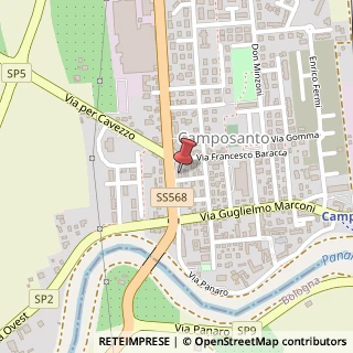 Mappa Via Galeazza, 38, 41031 Camposanto, Modena (Emilia Romagna)