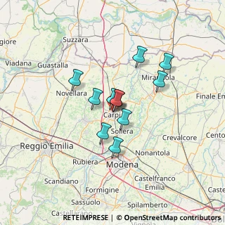 Mappa Via Giovanni Massa, 41012 Carpi MO, Italia (9.33)