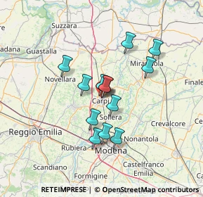 Mappa Via G. Righi, 41012 Carpi MO, Italia (10.40385)