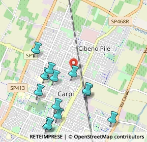 Mappa Via G. Righi, 41012 Carpi MO, Italia (1.14)