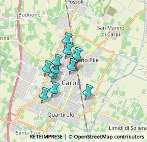 Mappa Via G. Righi, 41012 Carpi MO, Italia (1.26364)