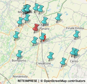 Mappa Via Passovecchio Buche, 41031 Camposanto MO, Italia (9.4075)