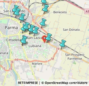 Mappa Via Giovenale, 43123 Parma PR, Italia (2.058)