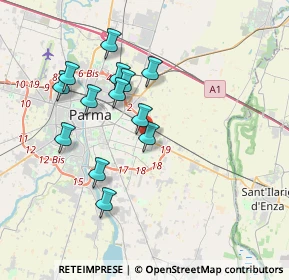 Mappa Via Giovenale, 43123 Parma PR, Italia (3.36231)
