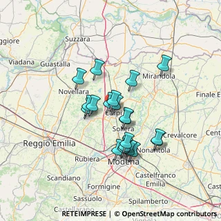 Mappa Via Carlo Vellani, 41012 Carpi MO, Italia (11.2915)