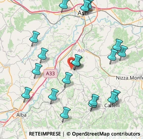 Mappa 14055 Costigliole d'Asti AT, Italia (9.3315)