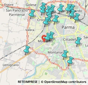 Mappa Via Lerici, 43126 Parma PR, Italia (2.3215)