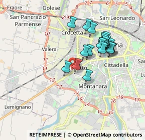 Mappa Via Lerici, 43126 Parma PR, Italia (1.6265)