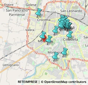 Mappa Via Lerici, 43126 Parma PR, Italia (1.8705)