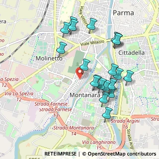 Mappa Via Pompeo Sacco, 43125 Parma PR, Italia (0.979)